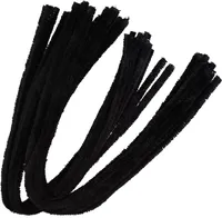 VBS 20er-Pack Chenilledraht 50cm Schwarz