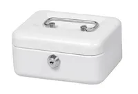 HMF Pokladnička s cylindrickým zámkem 15,2x11,5x8cm různé barvy (modrá, bílá, černá, červená)