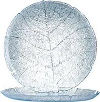 Serie Aspen Glasschalen / Glasteller in versch. Größen Größe - 6 x Dessertteller flach 19cm