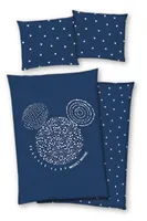 Disney Mickey Mouse Bettwäsche 80x80 + 135x200 cm 100% Baumwolle mit Reißverschluss