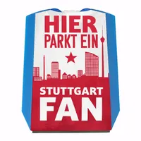 Hier parkt ein Bayern Fan Parkscheibe in