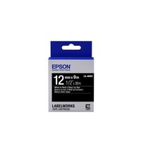 Epson Etikettenkassette LK-4BWV - Vivid - weiß auf schwarz - 12mmx9m, Weiss auf Schwarz, 1 Stück(e), Japan, LabelWorks LW-Z900FK (QWERTY) LabelWorks LW-Z710 LabelWorks LW-Z700FK (QWERTY) LabelWorks