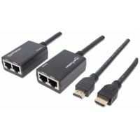 Manhattan HDMI Extender Cat5e/Cat6 bis zu 30 m      schwarz