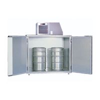Fassvorkühler für 2 Fässer, Stahlblech Alu-Zink-Klarlack versiegel