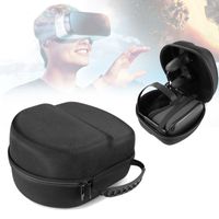 Tragetasche für Oculus Quest 2 VR Brille, fallfeste Schutzhülle Aufbewahrungstasche mit Doppeltem Reißverschluss und Griff für Oculus Quest 2 /Oculus Quest VR Brille (Schwarz)