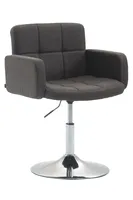 Design-Shop Kreslo L.A. Lounger látka - Tmavo sivá