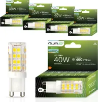 LUMILED LED žárovky G9 sada 5 LED 5W = 40W 6500K studená bílá 460lm 360° úhel svícení 230V nebliká SMD malé LED žárovky