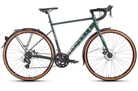 CHILLIZ Gravelbike Gravel 28 Zoll GL.02 grün Rahmenhöhe 60 cm Schutzbleche Damen Herren 14 Gänge mech. Scheibenbremse