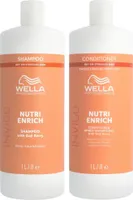 Wella Professionals Invigo Nutri-Enrich Deep Nourishing Set - Shampoo 1000 ml + Conditioner 1000 ml - NEU