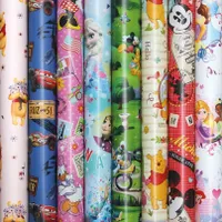 10 Rollen Kinder Disney Geschenkpapier 200 x 70 cm Mädchen Jungen Geburtstag