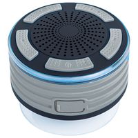 Tragbares, wasserdichtes Bluetooth-Duschradio mit HB-Beleuchtung, stoßfest, staubdicht, kabelloses Duschradio mit Saugnapf, perfekt für Pool, Dusche, Boot, draußen, drinnen
