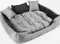 Hundebett Hundesofa Hundeliege Hundekissen Hundekorb Katzenbett Wasserdicht Dunkelgrau 75x65 cm