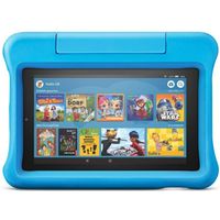 Amazon Fire 7 Kids Edition-Tablet 2019, 17,7 cm (7 Zoll) Display, 16 GB, blaue kindgerechte Hülle mit Ständer