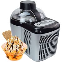 Syntrox Eis Chef GG-90W Selbstkühlende, Extrem leichte und Stromsparende Eismaschine GG-90W Frozen Yogurt Milchshake Maschine Flaschenkühler