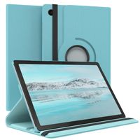 EAZY CASE Tablet Hülle kompatibel mit Samsung Galaxy Tab A8 10.5 Hülle, 360° drehbar, Tablet Cover, Tablet Tasche, Premium Schutzhülle aus Kunstleder in Hell Blau