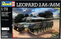 Revell Modellbausatz Panzer 1:72 - Leopard 2 A6/A6M im Maßstab 1:72, Level 4, originalgetreue Nachbildung mit vielen Details, 03180, Keine