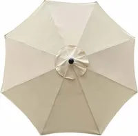 Ersatzbezug für Sonnenschirm, 8 Streben, 3 m, wasserdicht, UV-beständig, Ersatzstoff, beige