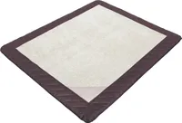 Hundematte Bett Hundekissen Hundehütte Matte Hundebett Kissen große Hunde XL - 110 x 90 cm Beige