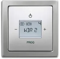 Busch Jäger Unterputz UP Radio (8215U) PUR Edelstahl - Set mit Radioeinheit 8215 U, Rahmen und Radioabdeckung