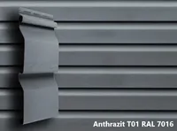 Fassadenpaneele Anthrazit RAL 7016 ab A-1,50m Kunststoffpaneele T01 1,80 x 0,23m in Anthrazit