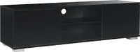 [en.casa]® Fernsehtisch - Schwarz 34,5x120x40 cm - TV Lowboard Board Fernseher Schrank Unterschrank