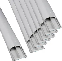 20x 1m Bodenkanal 15x50mm grau Selbstklebend