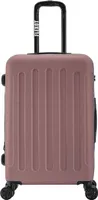 Flexot® Trolley - Koffer L Rosegold – Aluminium-Teleskopstange, ABS-Hartschale, erweiterbar 20%, Größe L, 360° Rollen – Luggage, Reisekoffer, Rollkoffer