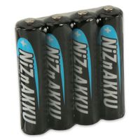 ANSMANN Micro AAA Akku Nickel-Zink 900mWh / 1,6V Akkubatterie 4er Pack