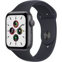 Apple Watch SE Sportarmband 44 mm Aluminium GPS - Smartwatch - spacegrau/mitternacht