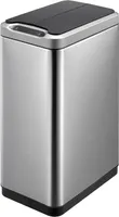 abfallbehälter Phantomsensor 30 Liter Edelstahl silber/schwarz