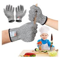 FNCF Schnitzhandschuhe, Schnittfeste Handschuhe, Kinder Arbeitshandschuhe, Schutzstufe für Schnitzmesser (13 cm)