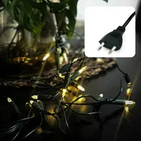 Lichterkette LED Deko 10 m Beleuchtung 50 LEDs Indoor Deko Party warmweiß
