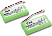 vhbw 2x Akku Ersatz für CTP950 für schnurlos Festnetz Telefon (700 mAh, 2,4 V, NiMH)