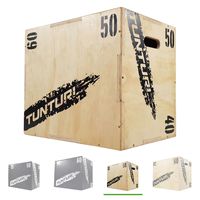 Tunturi Plyo Box, Plyoboxen in 40 x 50 x 60 cm, Sprungbox aus Holz