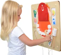 Montessori-Bildungsbrett aus Holz Masterkidz Mundhygiene