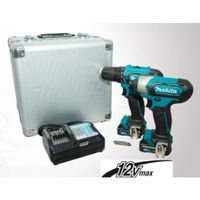 Makita COMBO WerkzeugSET DF333D + TD110D (2x1.5Ah Koffer) Bohrschrauber Schlagschrauber