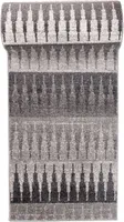 Teppichläufer Läufer Modern Muster, h078a-fume, Grau, 100 x 450 cm