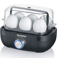 SEVERIN Eierkocher mit Kochzeitüberwachung - Schwarz EK 3166 schwarz