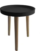 Beistelltisch 30 x 36 cm - Farbe: schwarz