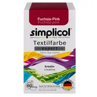 Simplicol textilní barvivo pro kreativní barvení ve fuchsiově růžové barvě