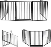 Jopassy Kaminschutzgitter Baby Kinderschutzgitter Schutzgitter Ofen Absperrgitter Vormontiert ca. 300cm x 76cm Türschutzgitter