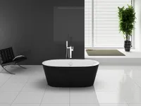 Badewanne PANO 170 x 80 x 58 cm, schwarz