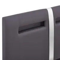 vidaXL Postel s LED diodou v imitaci kůže 90x200 cm