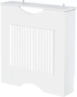HOMCOM Heizkörperabdeckung 78x19x82 cm, moderne MDF-Heizkörperabdeckung mit Fachlast 10 kg und Kippschutz für Wohnzimmer, Schlafzimmer, weiß