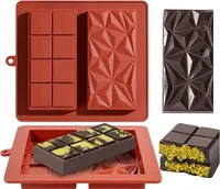 Silikon Schokoladenform für Schokoladentafel Silikonform Schokoladenstückchen Form Schokoriegel Schokoladenriegel Schokolade