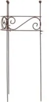 Staudenhalter halbrund 38xH78cm Pflanzenstütze Metall Edelrost Deko