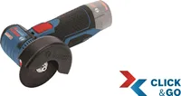 Bosch GWS 10,8-76 V-EC Professional-Akku-Winkelschleifer Solo mit L-Boxx, 76 mm Schleifscheibe, Auslaufbremse, ohne Akku, ohne Ladegerät