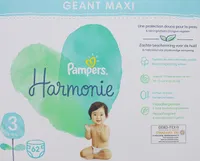 Pampers Harmonie Größe 3 (6kg-10kg) 62 Windeln