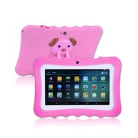 7 Zoll Android Kinder Tablet WiFi Tablet PC für Kinder Säuglinge Kleinkinder Kinder mit Silikonhülle(pink)