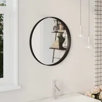 The Living Store Wandspiegel Schwarz 50 cm